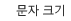문자 크기