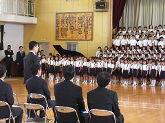 尾道市立高須小学校の訪問風景3