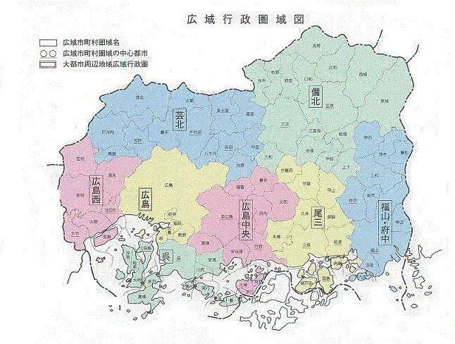 広域行政圏域図