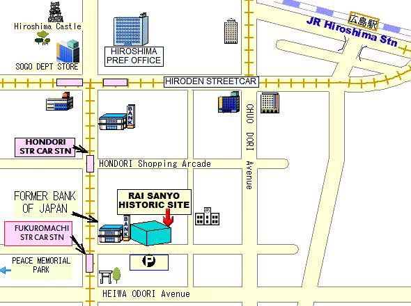 English map of the museum