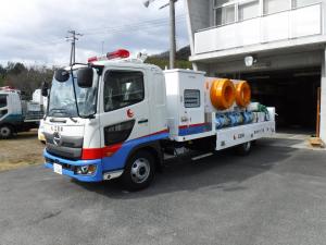 平成30年に配備した排水ポンプ車