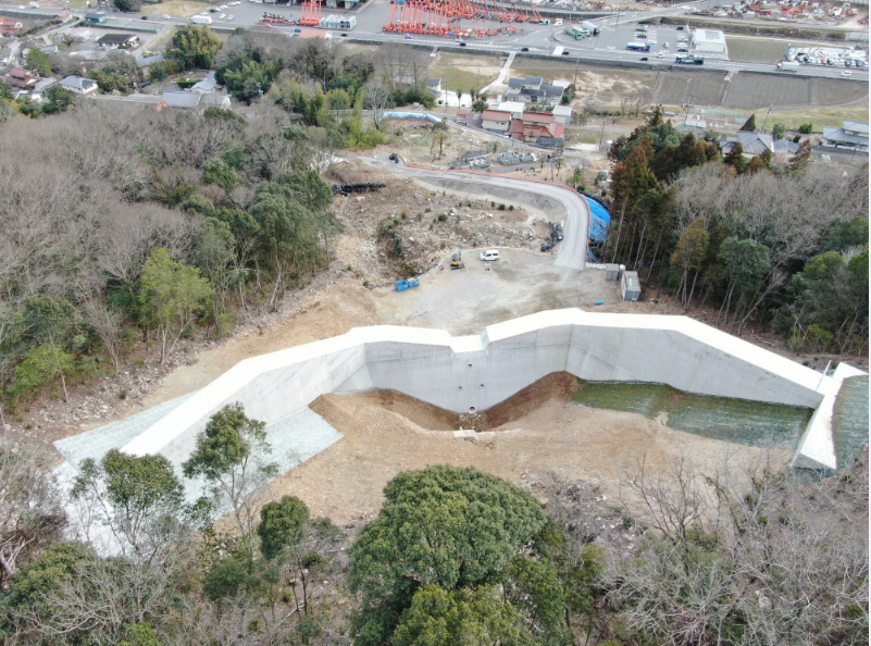 賀茂川支川８　航空写真（上流から）