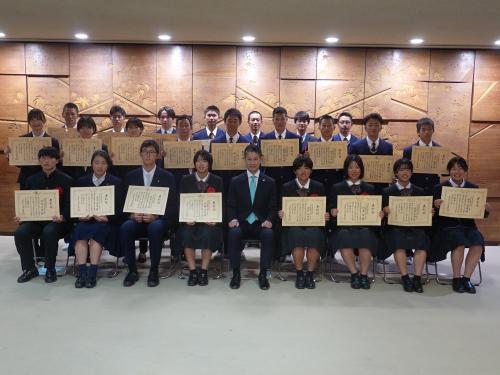 令和５年度広島県スポーツ知事表彰被表彰者記念写真（国体）