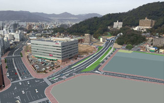 広島高速道路5号線広島駅北口IC（仮称）の整備イメージ