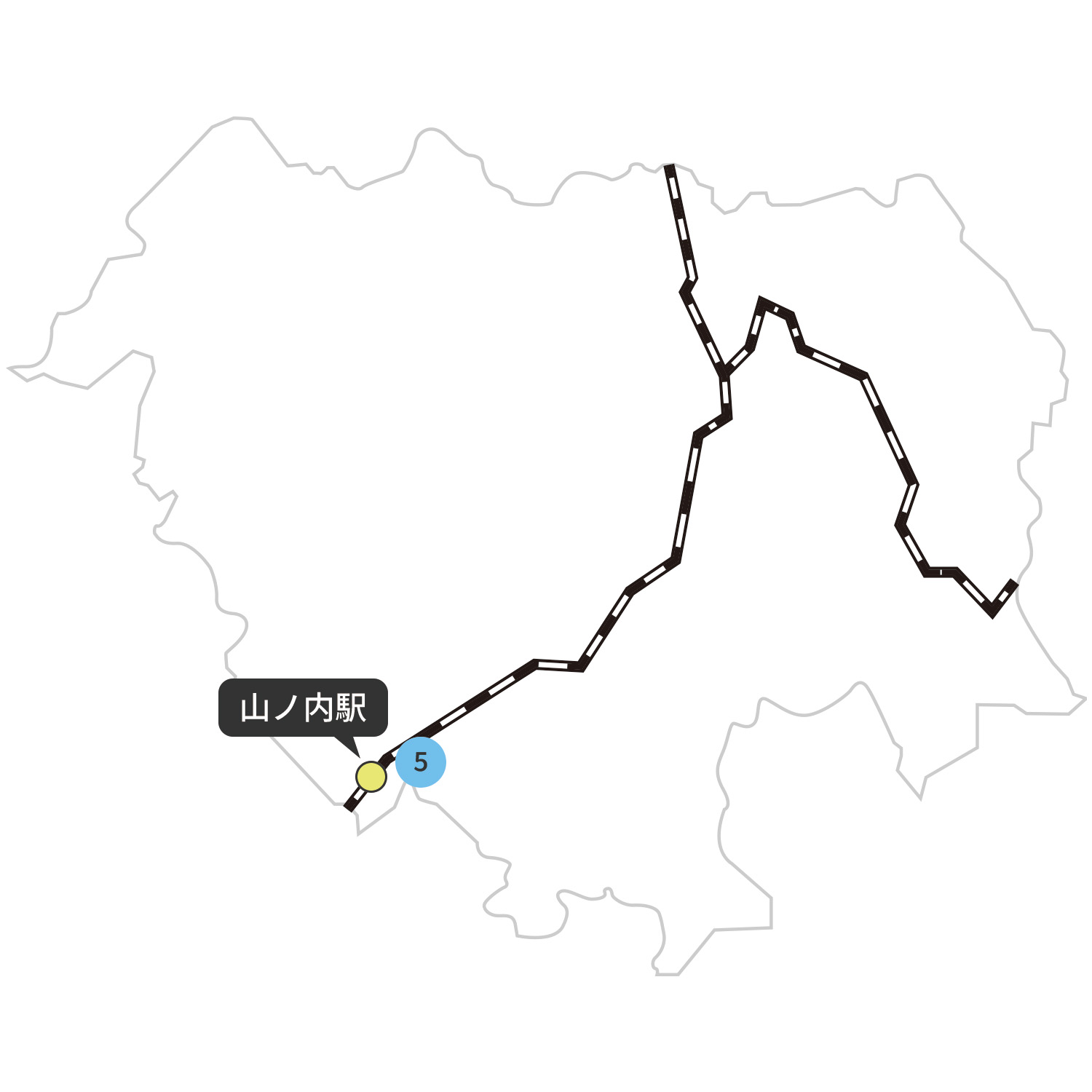 庄原市の地図