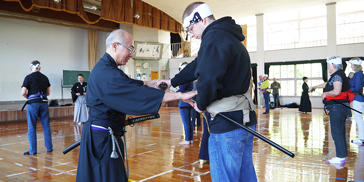 外国人観光客向けの剣道教室