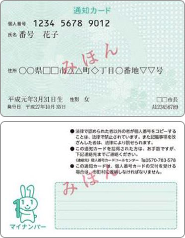 通知カード