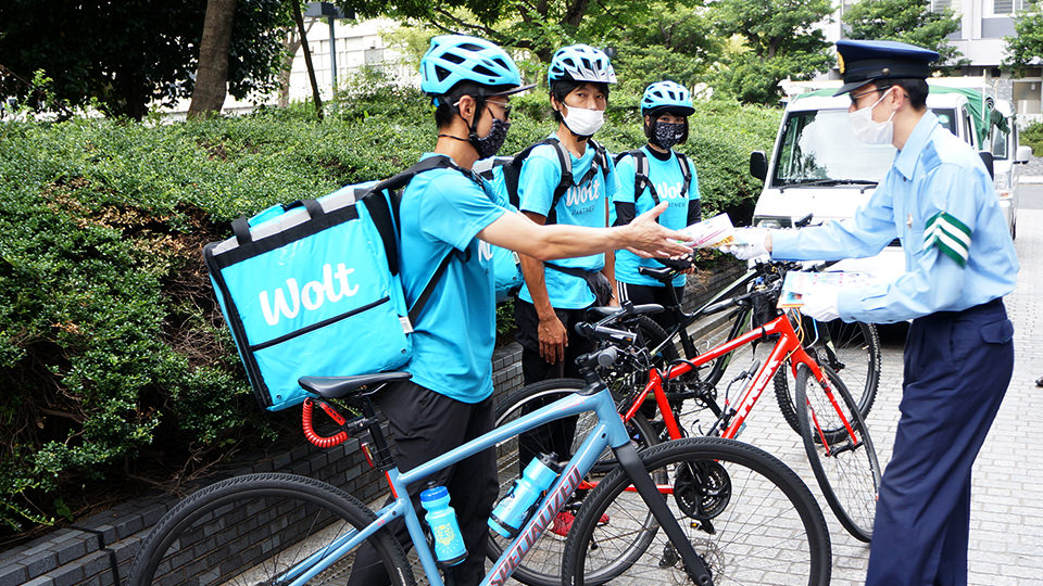 Woltの自転車マナーアップ推進リーダー