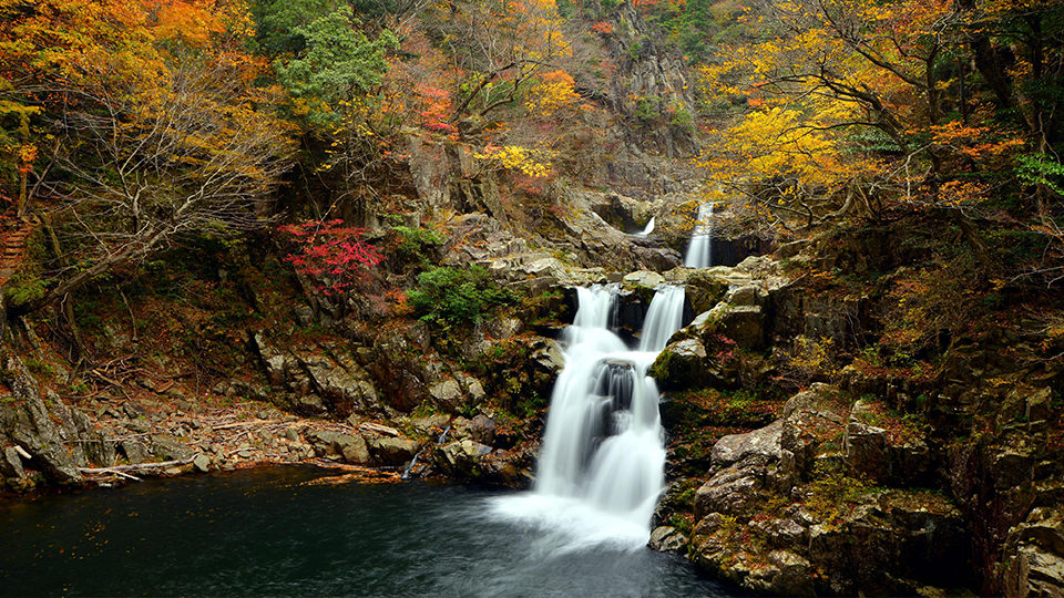 三段峡の紅葉