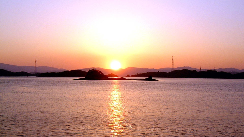 大崎上島の夕日