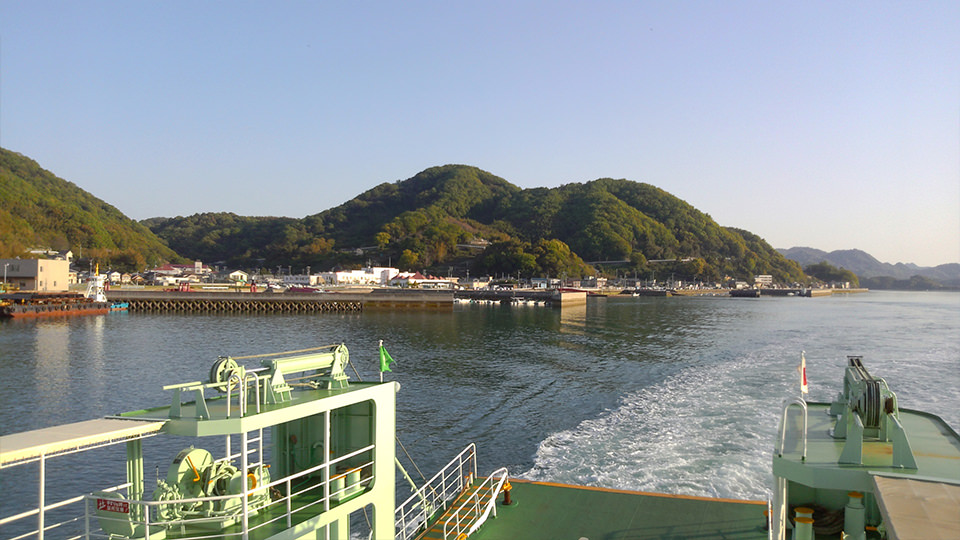 大崎上島町・フェリーから白水港