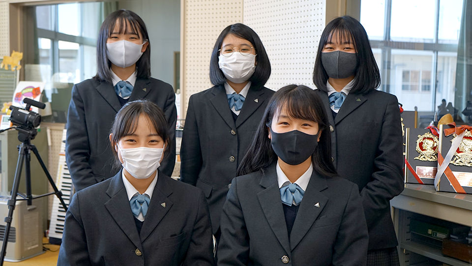 CMを制作した福山高等学校放送部のみなさん