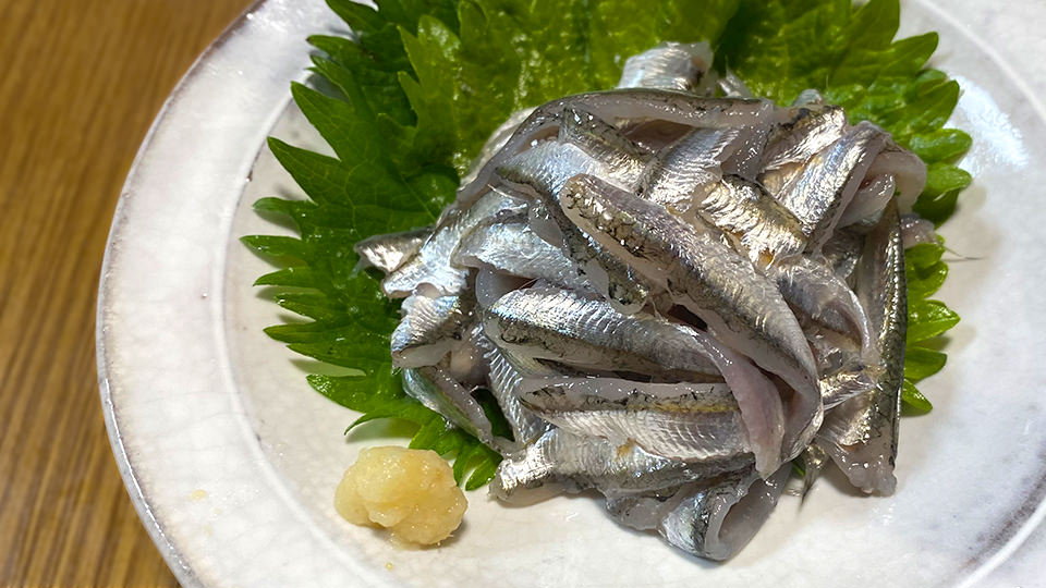 小イワシの刺身