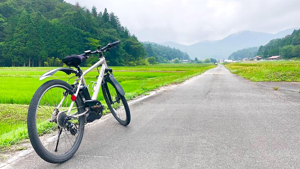 やまがたサイクリングロードと自転車