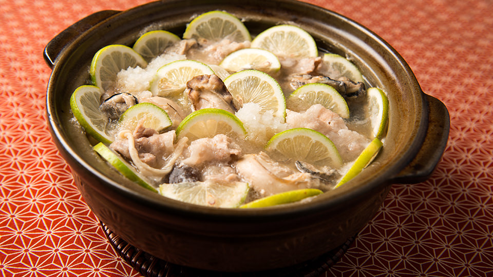 牡蠣と豚肉のレモンみぞれ鍋 イメージ