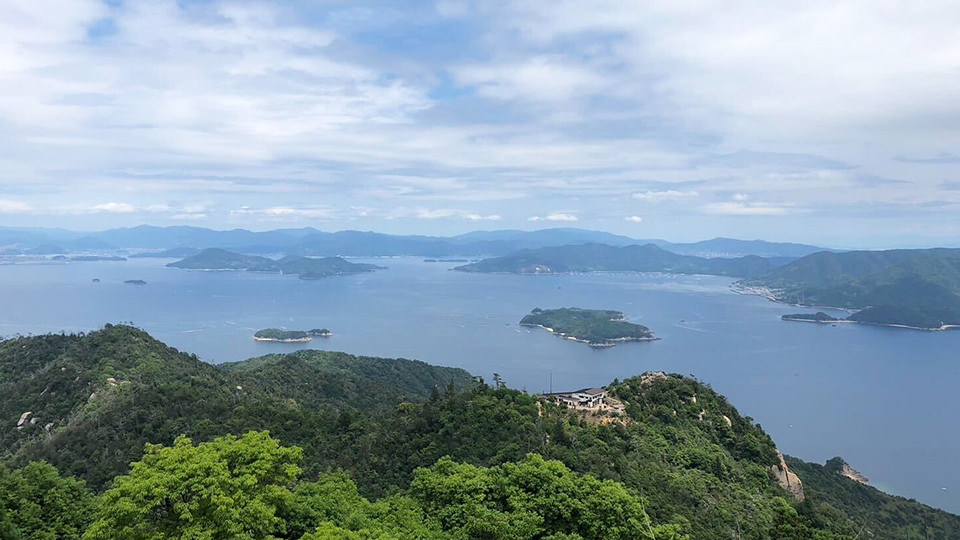 弥山山頂からの景色