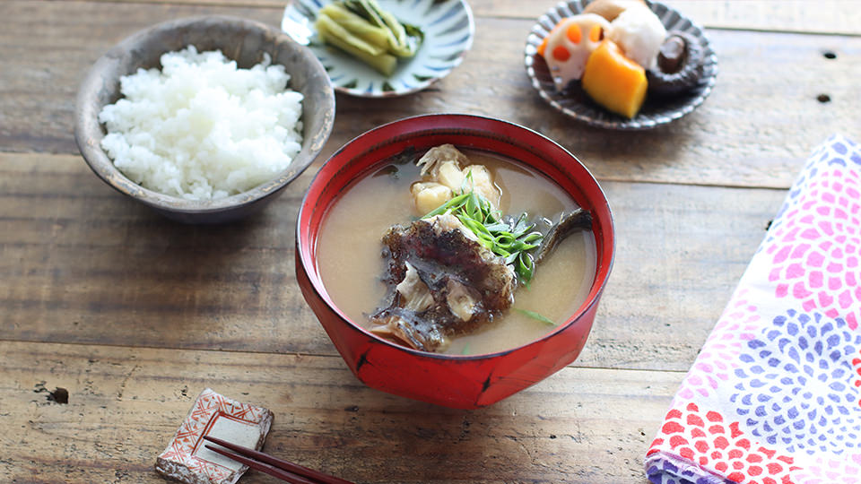 オコゼのお味噌汁