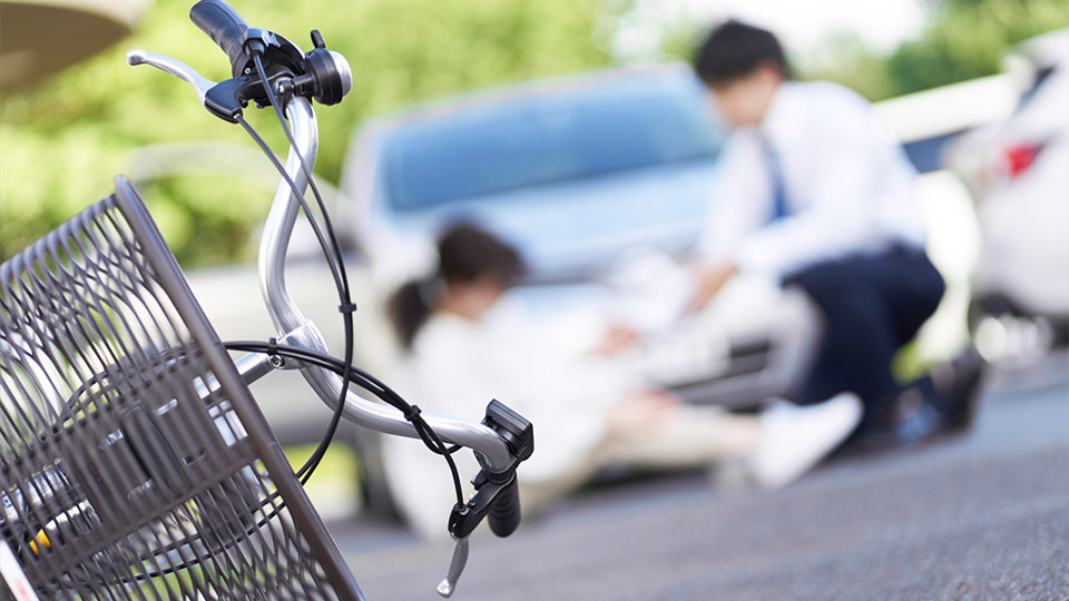 自転車自己の様子