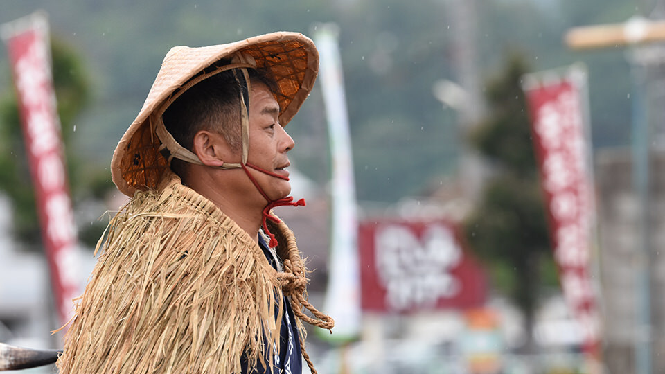 花田植に参加している人