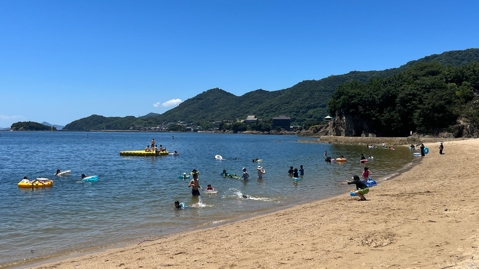 福山の海水浴場