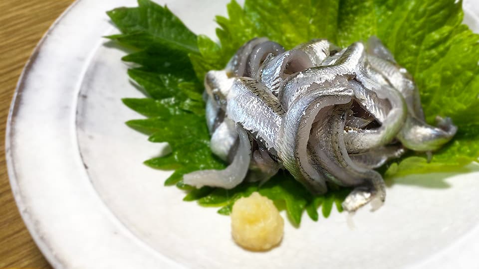 小イワシの刺身