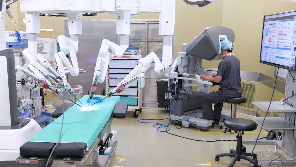 手術支援ロボットを使用した治療