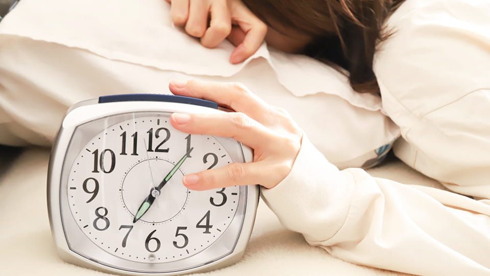 朝起きられない様子