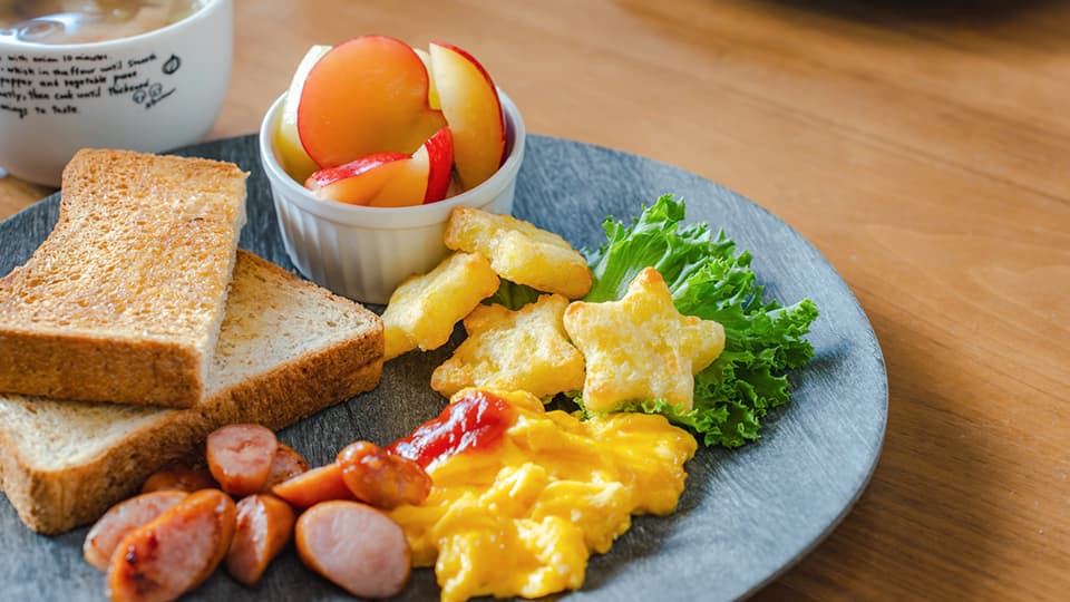 洋風の朝ごはん