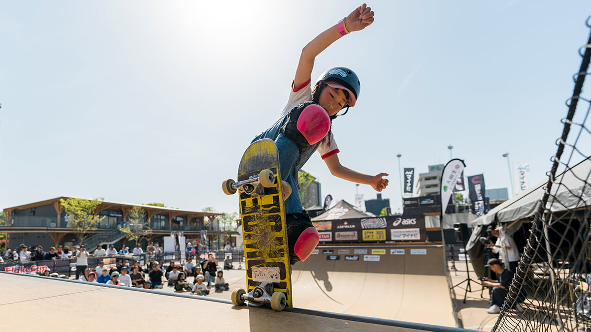 スケートボード競技の様子