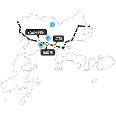 呉市の地図