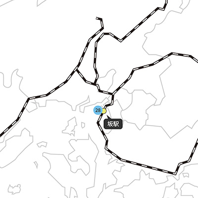 坂町の地図