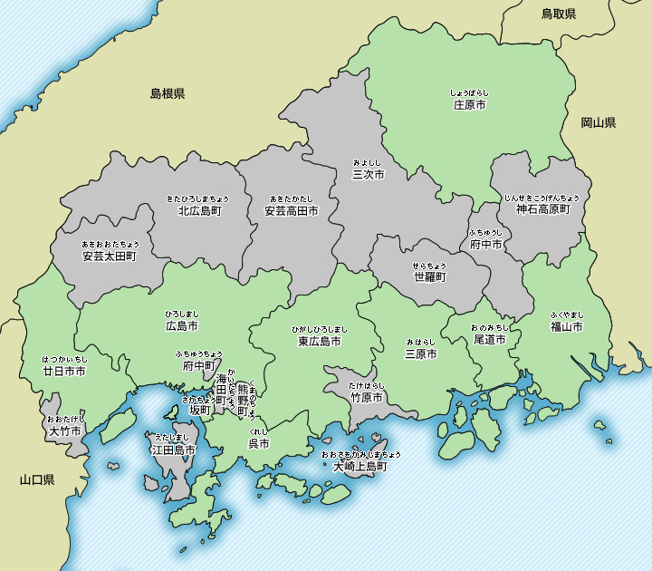 広島県内地図