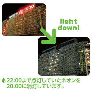 ライトダウンの取組 - そごう広島店
