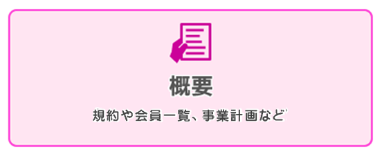 概要（規約や会員一覧、事業計画など）