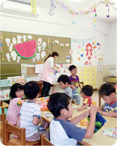還元事業で省エネエアコンを導入した幼稚園
