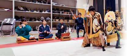 神楽の練習の様子