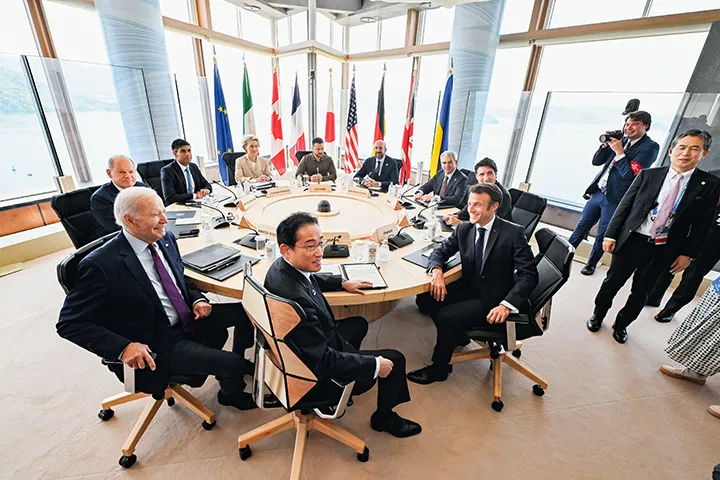 G7首脳会議の様子