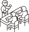 画像：校内における準備