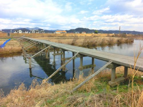 芦田川の潜り橋群