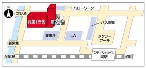 呉分室の地図