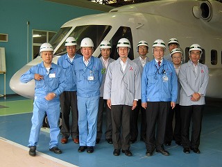 三菱重工名航宇宙システム製作所広島工場視察