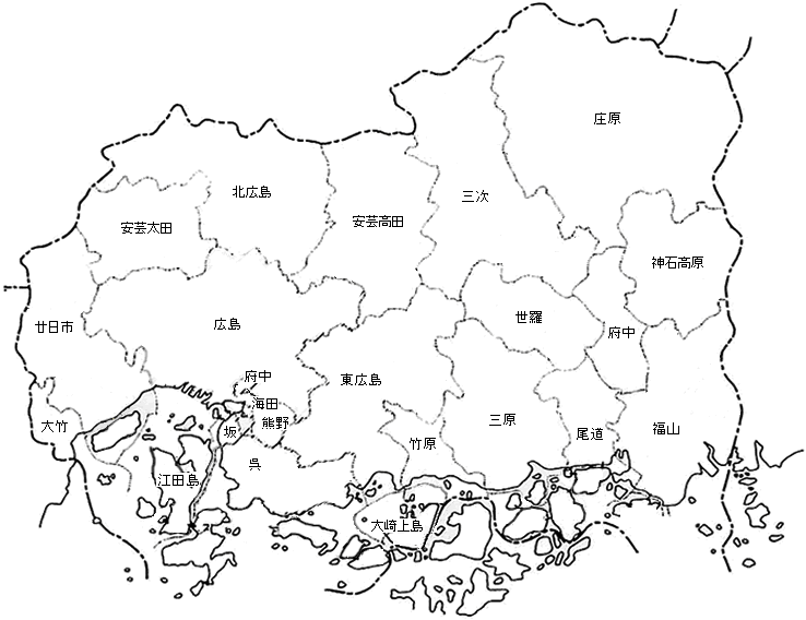 県 地図 広島