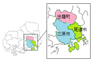 当支所管轄区域を示す地図画像です