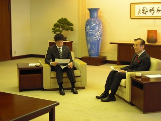 広島市長との会談１