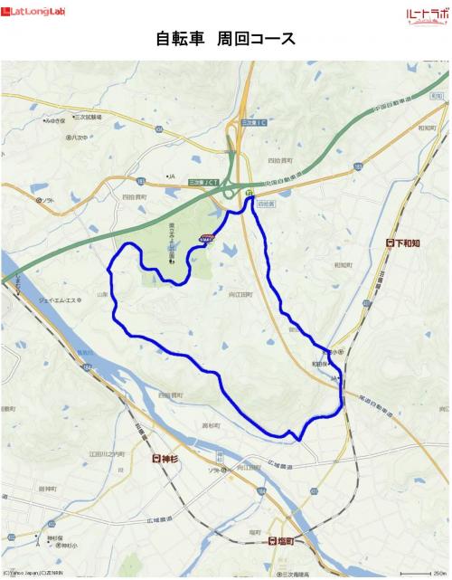 自転車周回コース地図