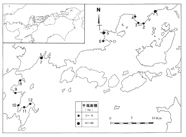 中部海域の地図