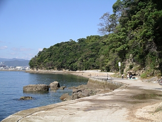 海岸（西向き市内方面）の写真