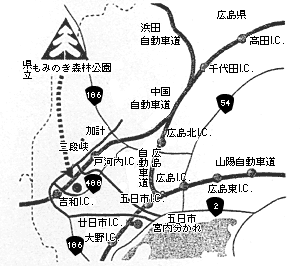 もみのき森林公園の地図