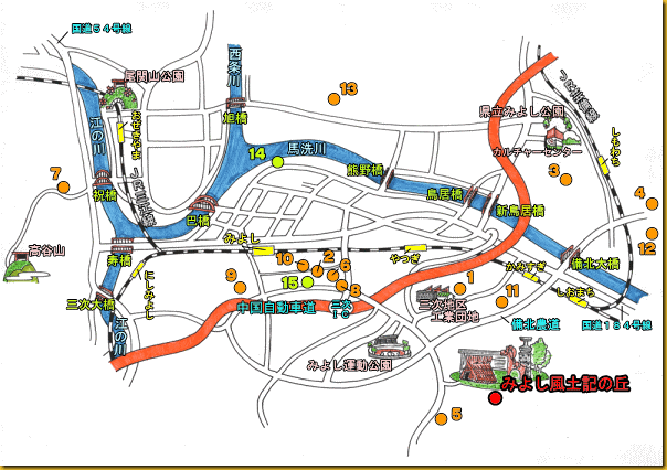 周辺の文化財の図