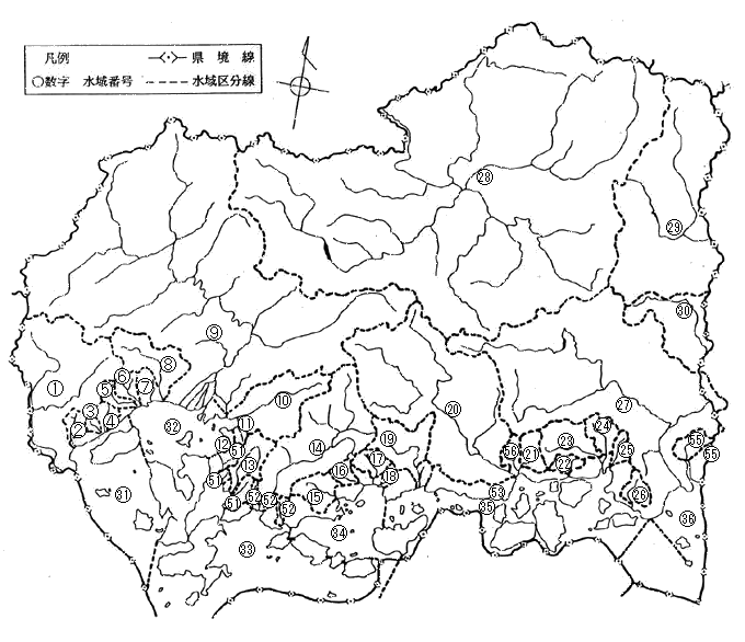 鳥取県の二級水系一覧